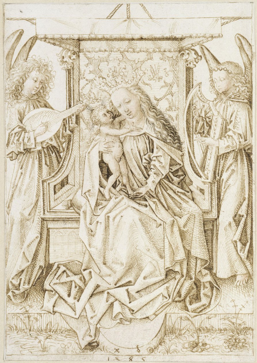 Madone avec des anges musiciens - Albrecht Dürer
