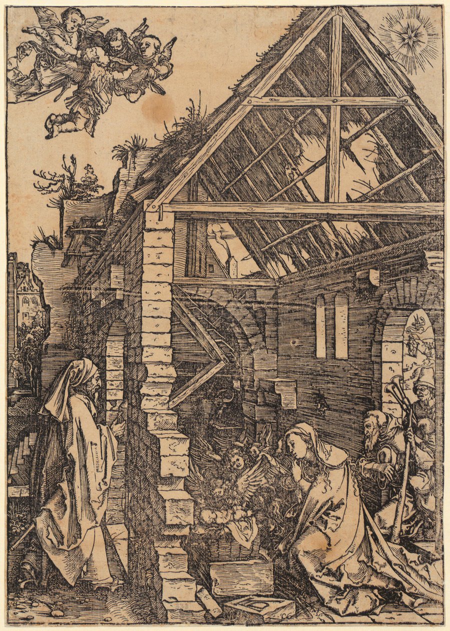 Marie sur le croissant de lune, feuille n° 1 de la série « La vie de Marie » - Albrecht Dürer