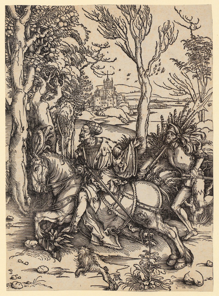 Cavalier et lansquenet - Albrecht Dürer