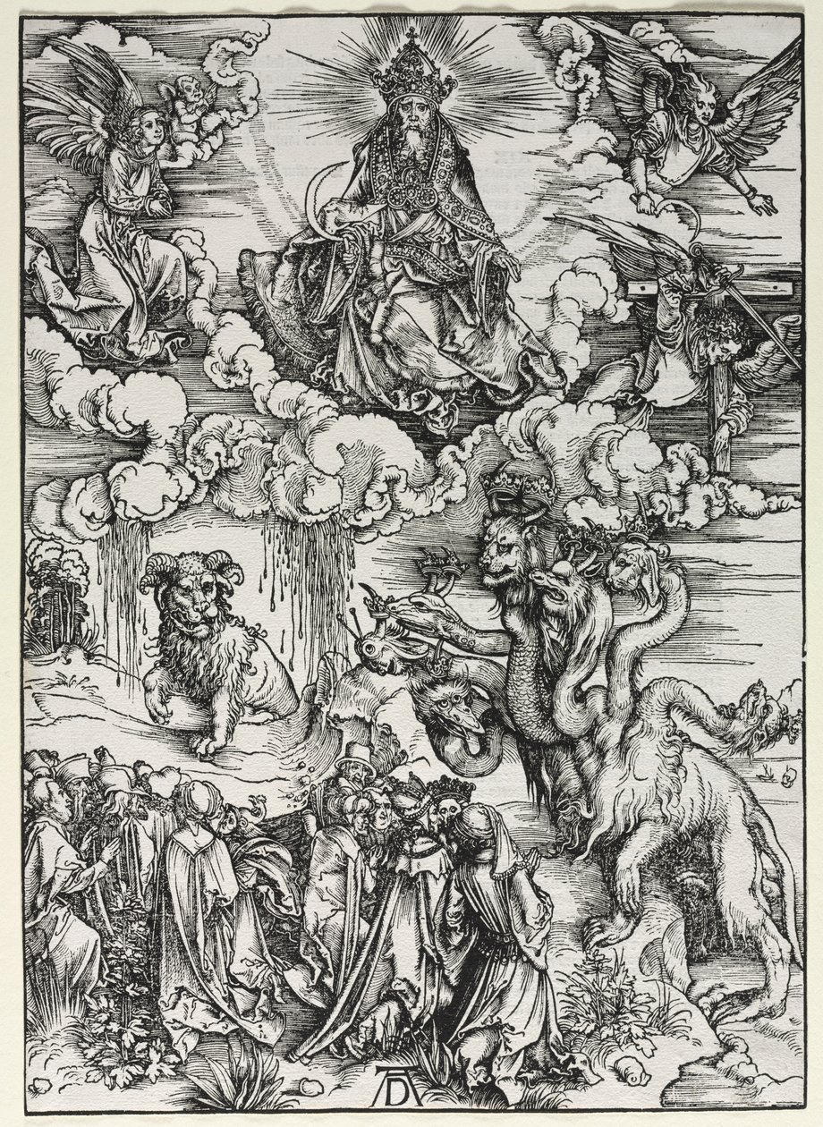 Révélation de Saint Jean : Bête avec des cornes de bélier - Albrecht Dürer
