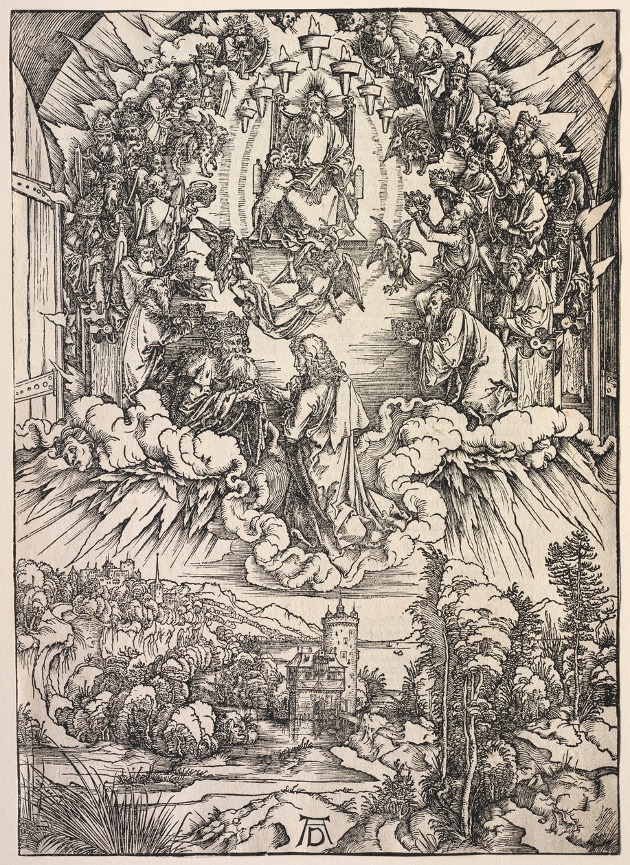 Révélation de Saint Jean : Saint Jean devant le trône - Albrecht Dürer