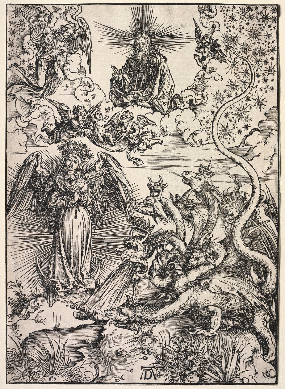 Révélation de Saint Jean : La femme vêtue de soleil - Albrecht Dürer