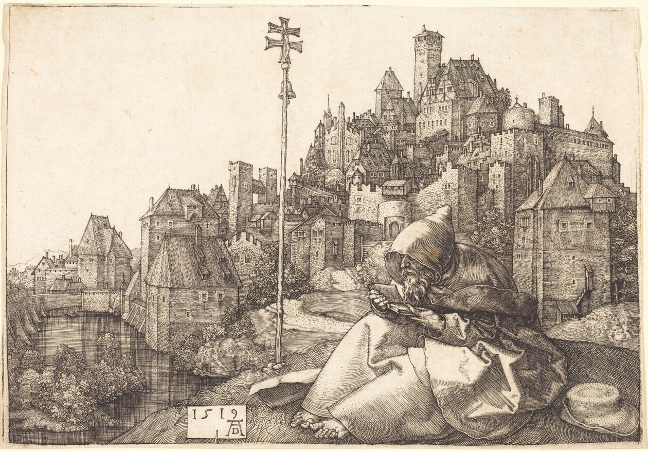 Lecture de saint Antoine - Albrecht Dürer