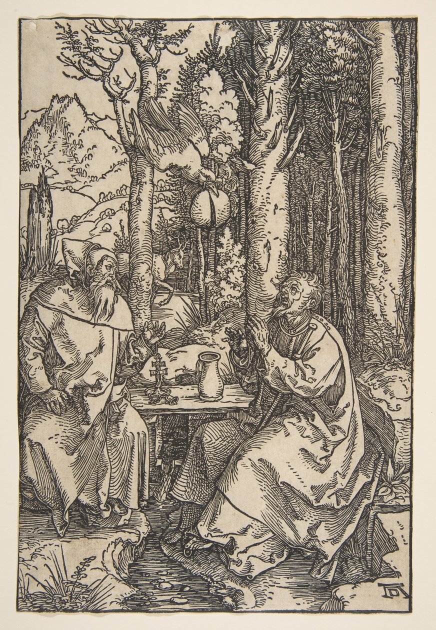 Saint Antoine et Saint Paul dans le désert - Albrecht Dürer