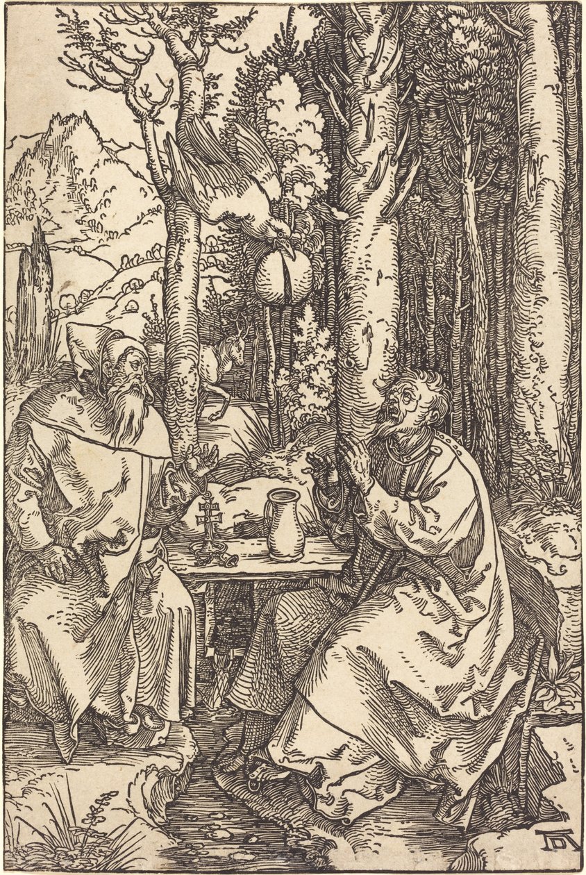Saint Antoine et Saint Paul dans le Désert - Albrecht Dürer