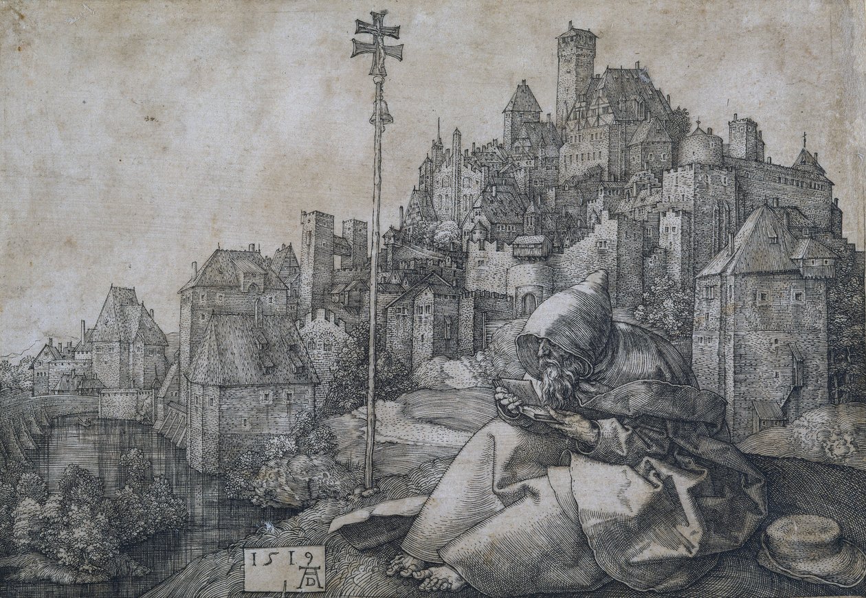 Saint Antoine devant la ville, 1519 - Albrecht Dürer