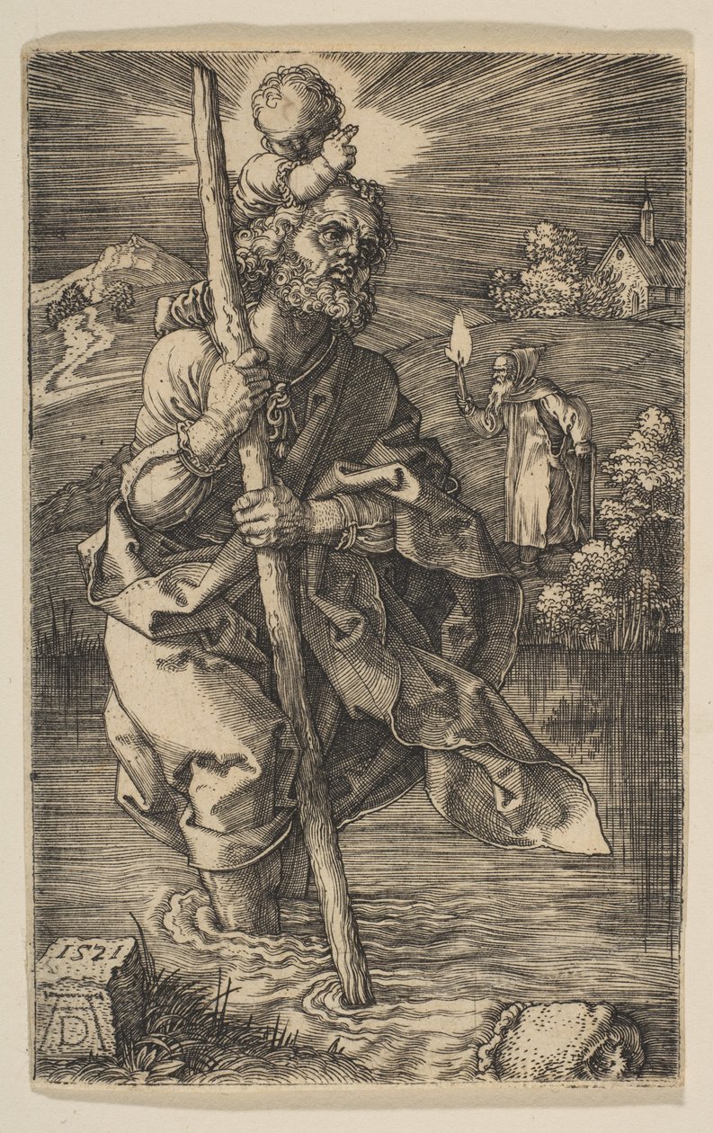 Saint Christophe, face à droite - Albrecht Dürer