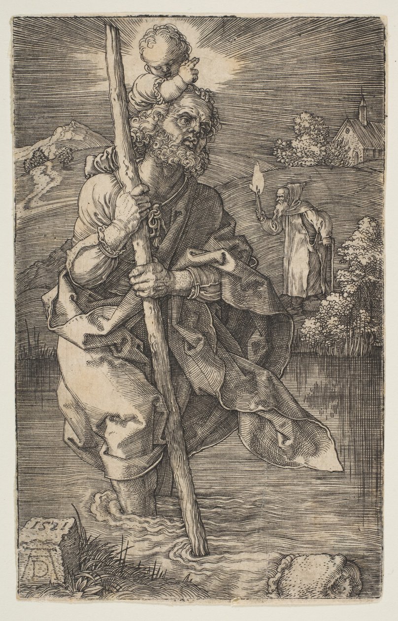 Saint Christophe, face à droite - Albrecht Dürer