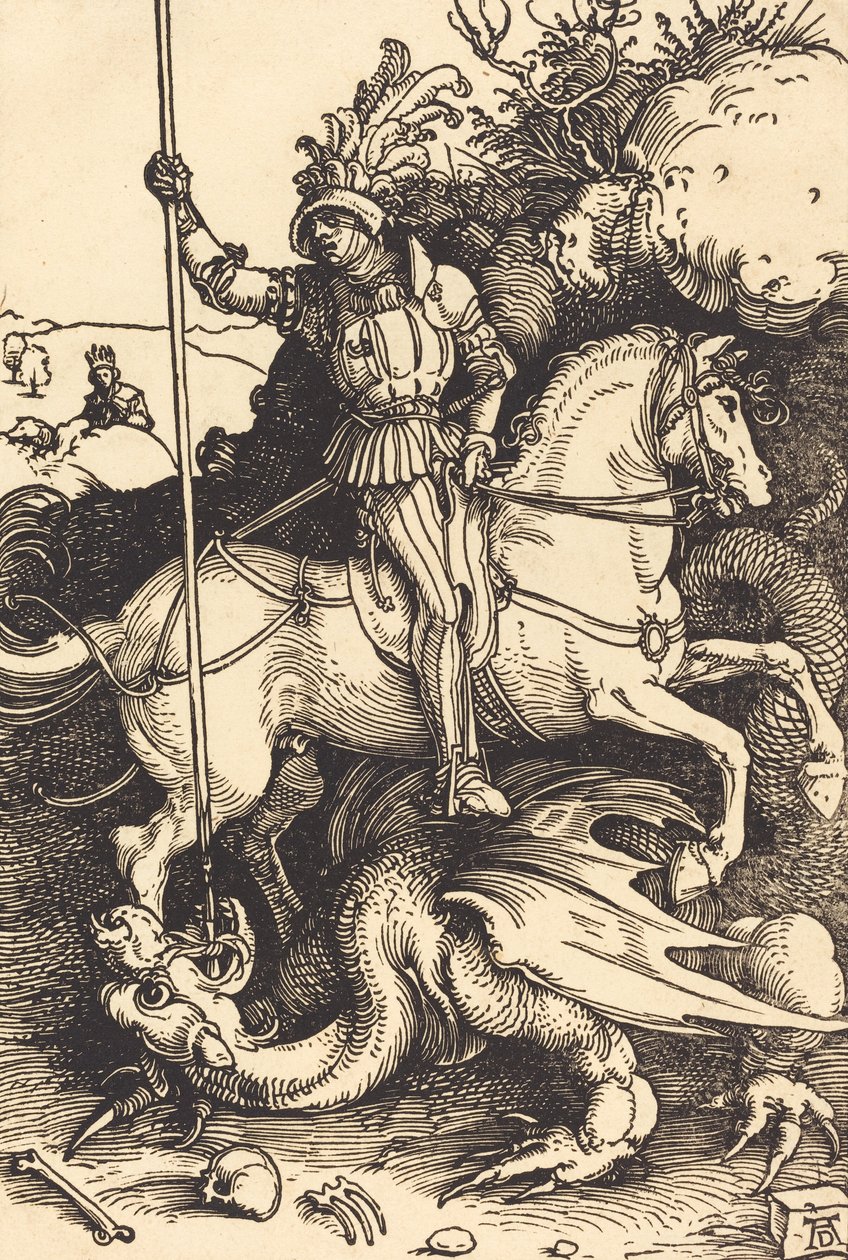 Saint Georges tuant le dragon, 1501-1504 - Albrecht Dürer