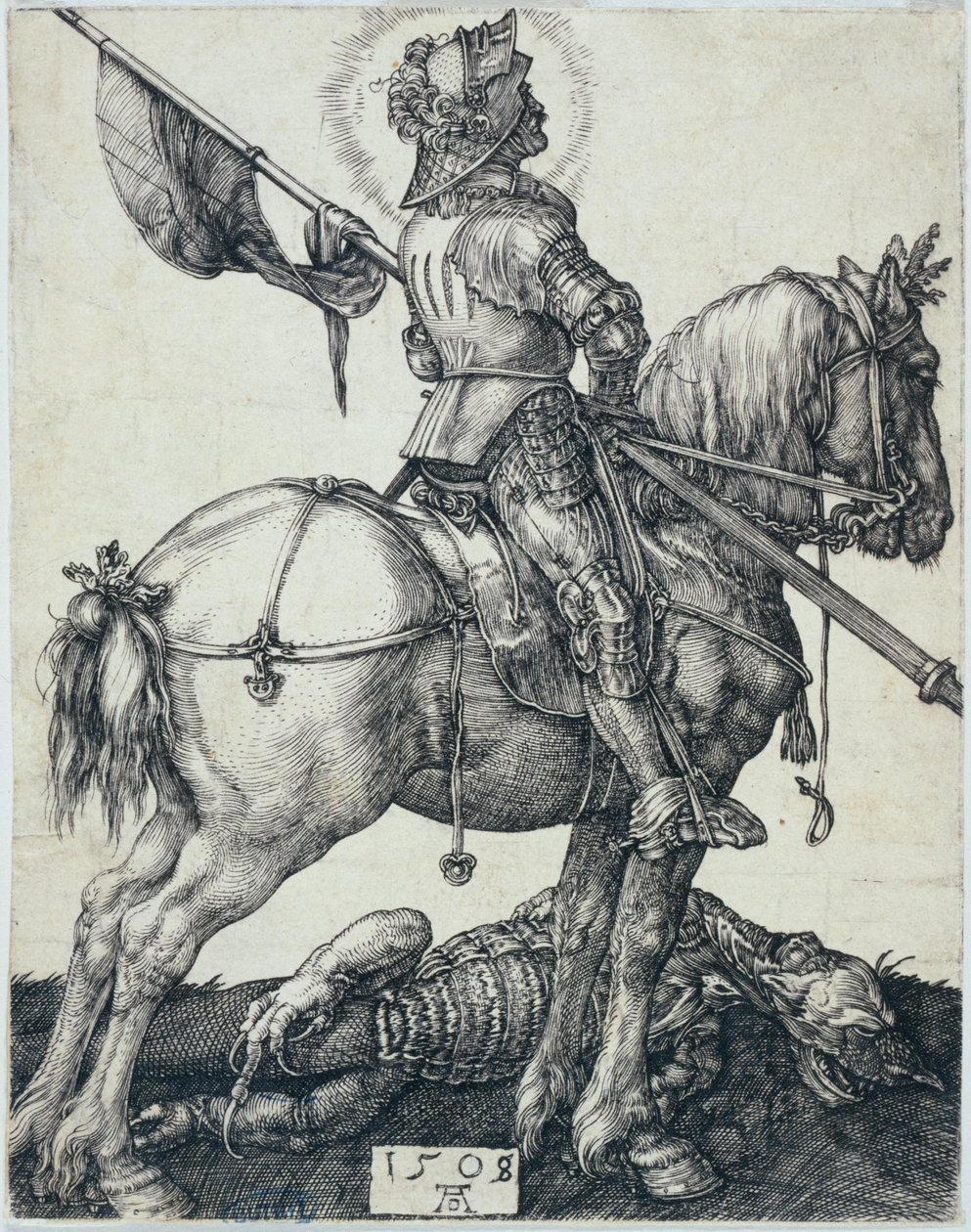 Saint Georges à cheval (Bartsch 54) - Albrecht Dürer