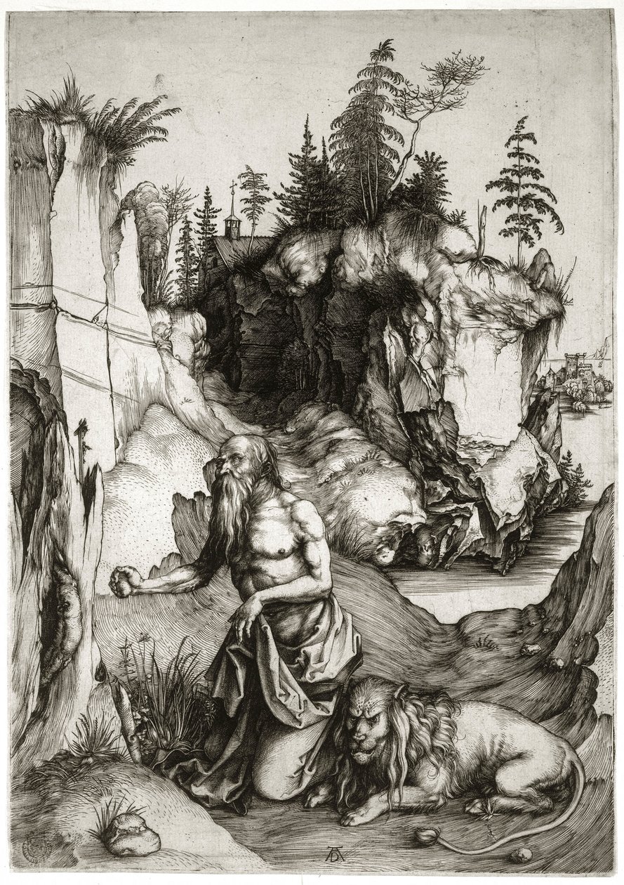 Saint Jérôme en pénitence (Bartsch 61) - Albrecht Dürer