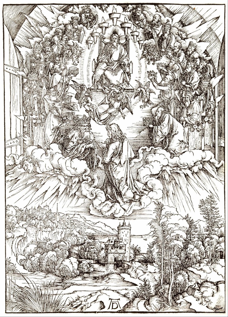 Saint Jean devant Dieu et les anciens - Albrecht Dürer