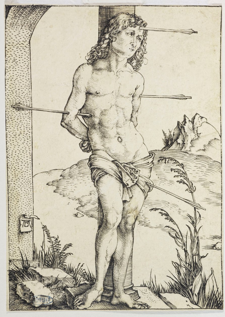 Saint Sébastien attaché à une colonne (Bartsch 56) - Albrecht Dürer