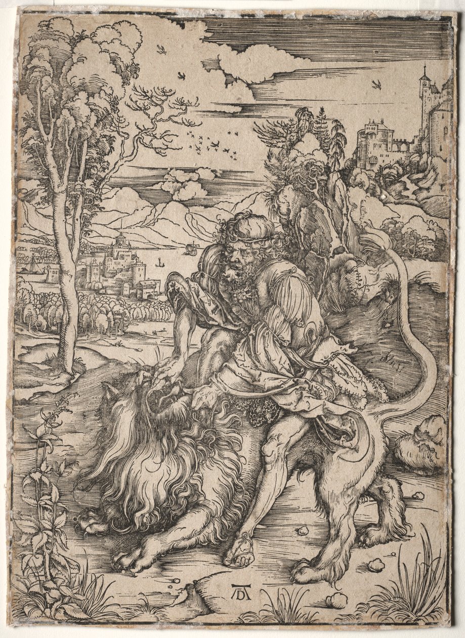 Samson tuant le lion, vers 1496-1497 - Albrecht Dürer