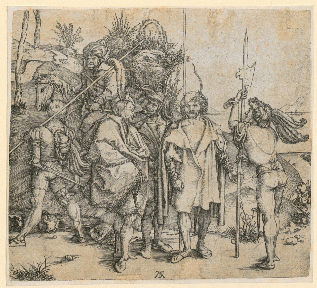 Six hommes de guerre - Albrecht Dürer