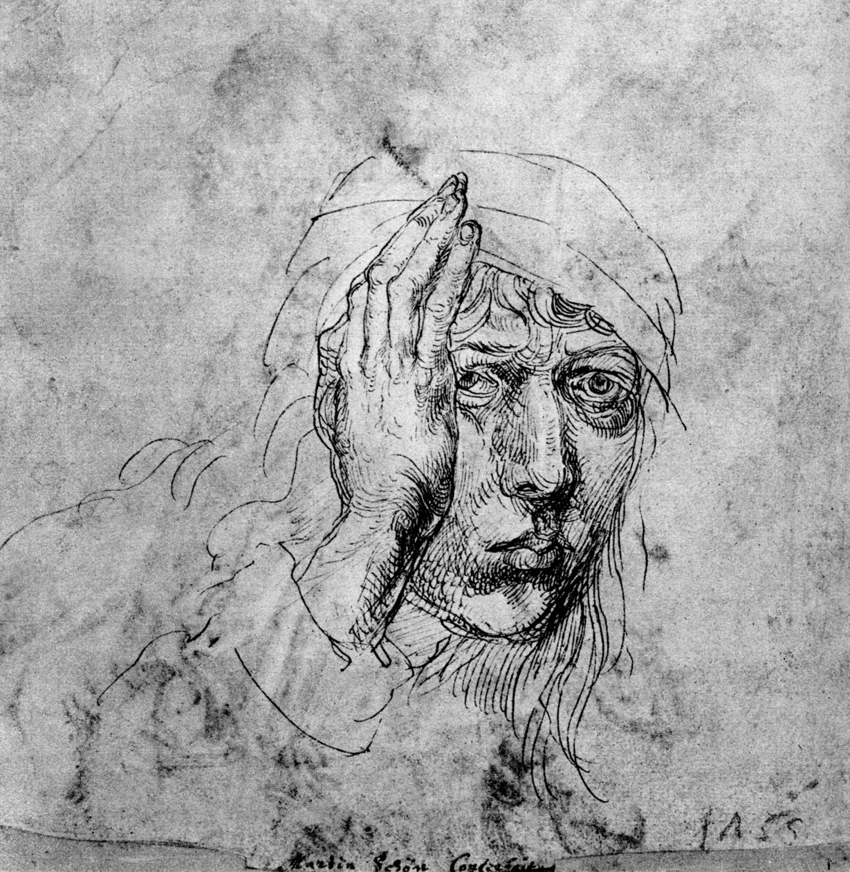 Autoportrait avec un bandage, 1492, 1936 - Albrecht Dürer