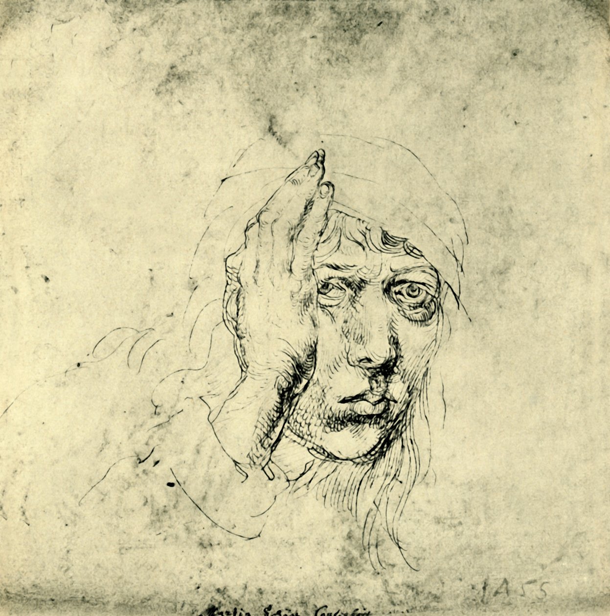 Autoportrait avec un bandage, 1492, 1943 - Albrecht Dürer