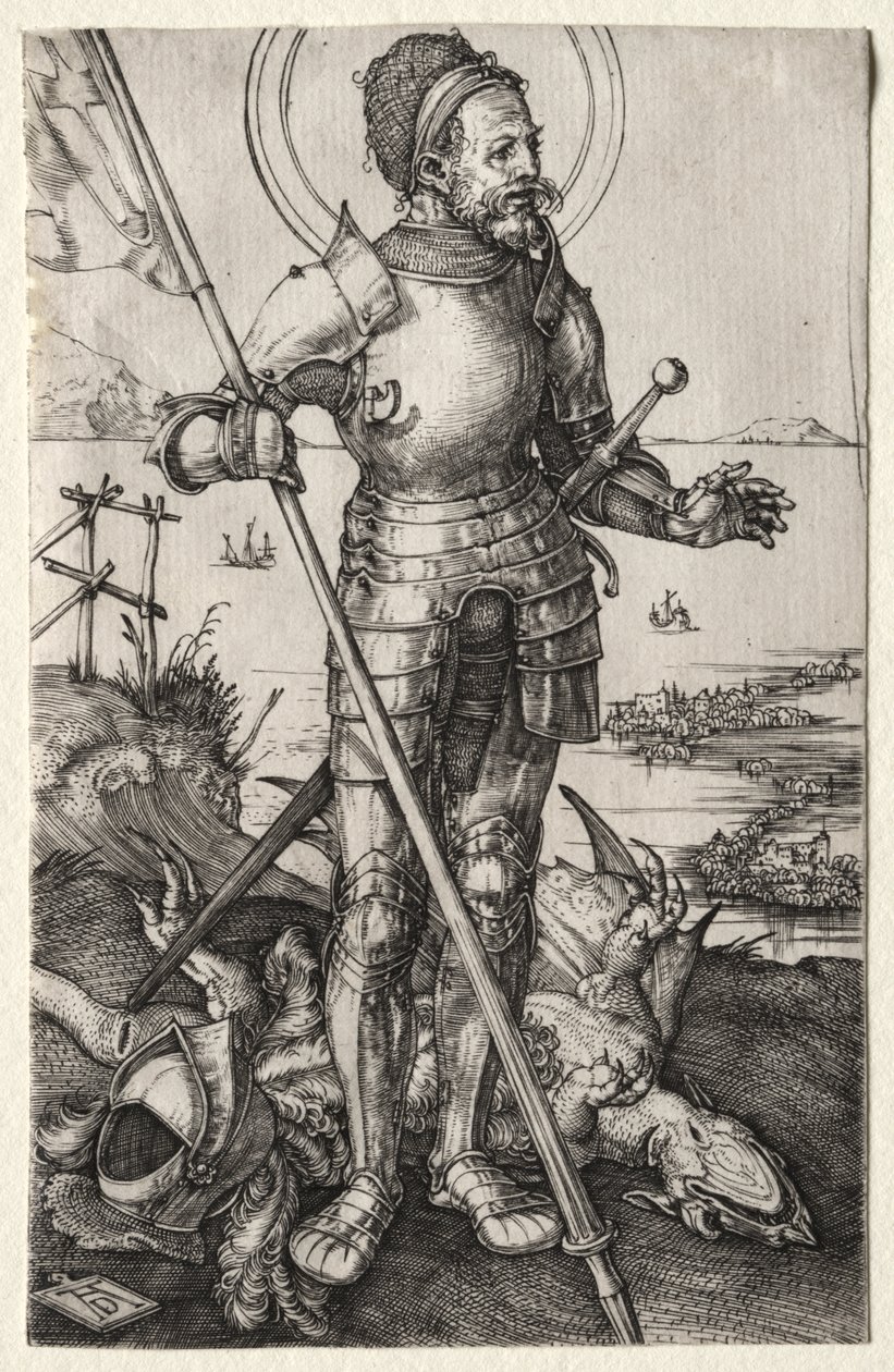 Saint Georges à pied - Albrecht Dürer