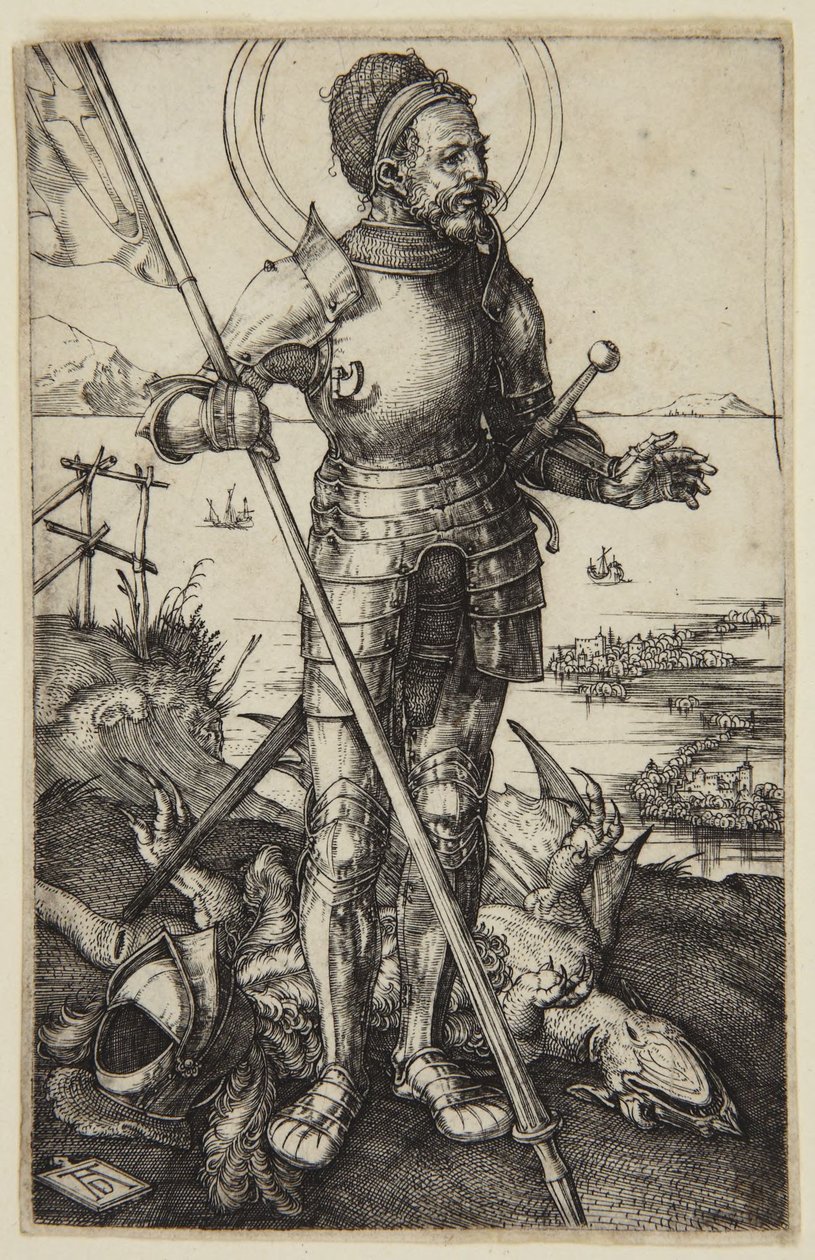 Saint-Georges à pied - Albrecht Dürer