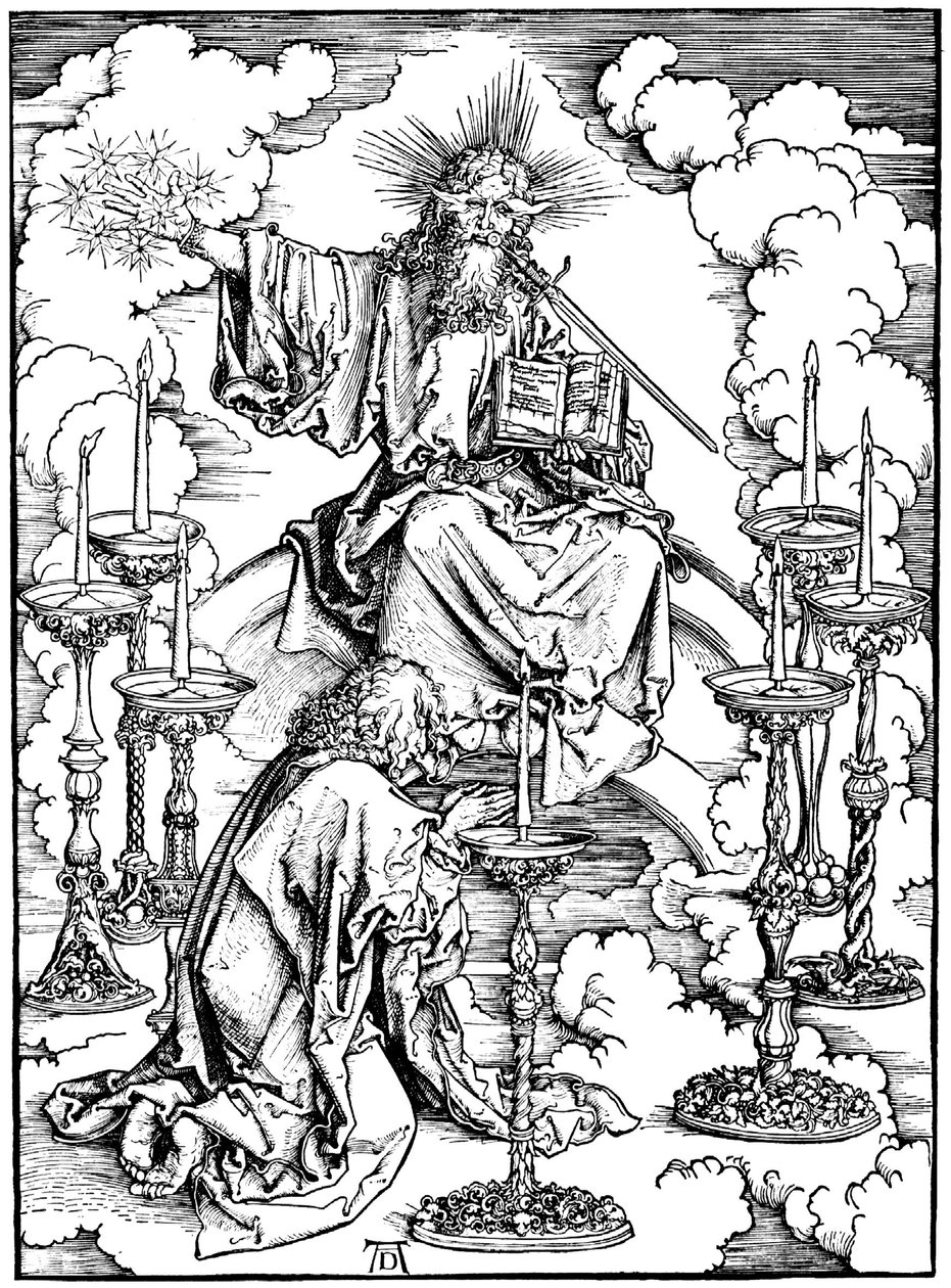 Vision de Saint Jean du Christ et des sept chandeliers de l