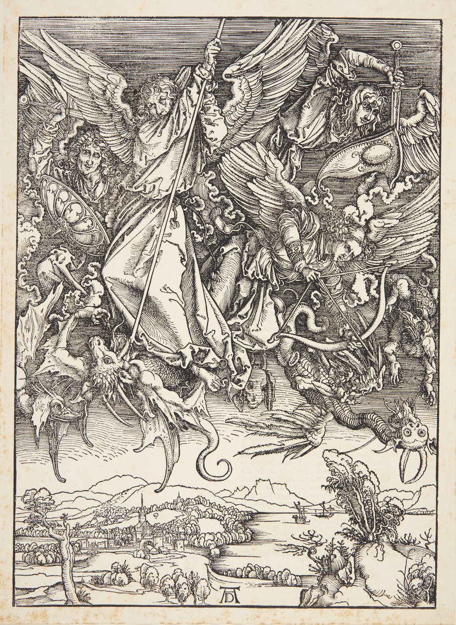 Saint Michel combattant le dragon - Albrecht Dürer