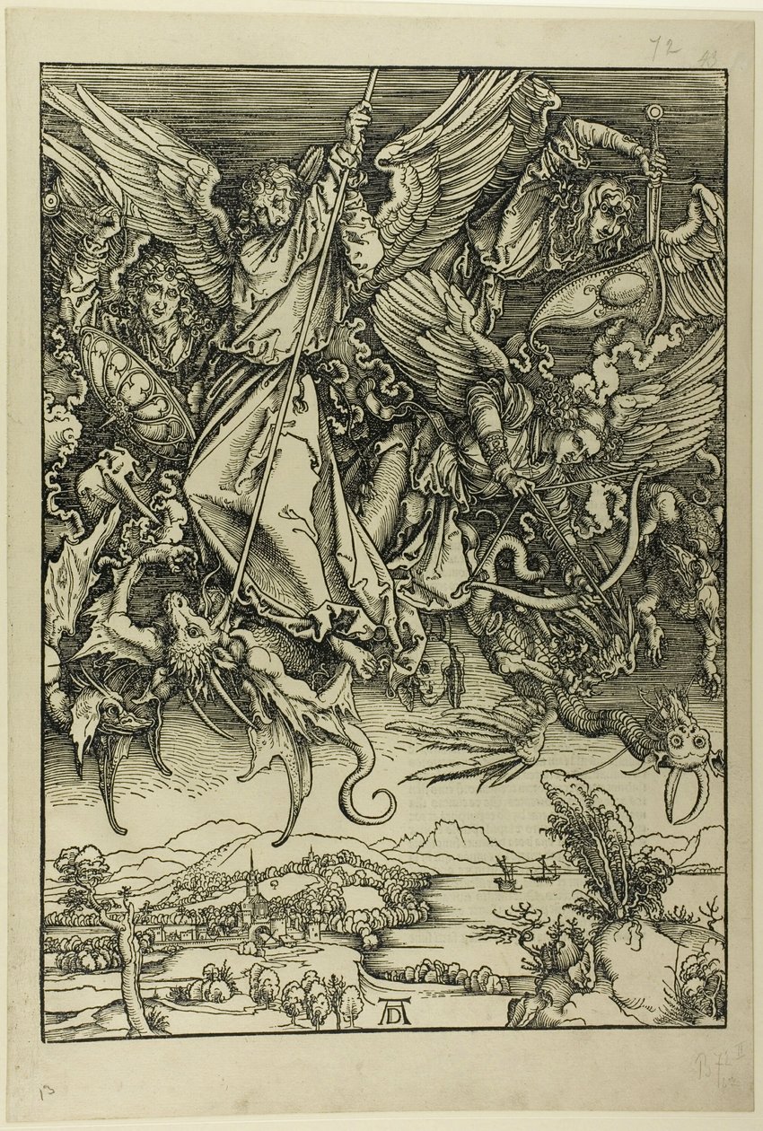 Saint Michel combattant le dragon, de L