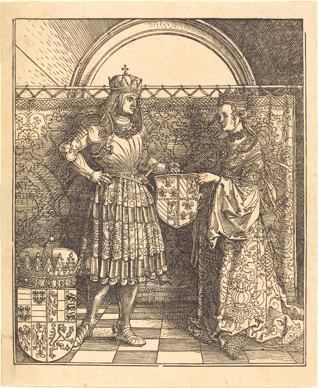 Les Fiançailles de Maximilien avec Marie de Bourgogne - Albrecht Dürer