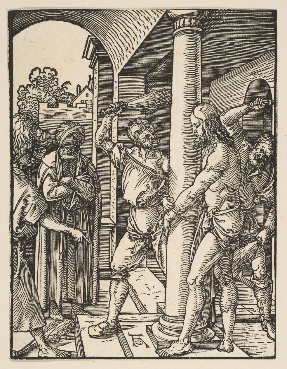 La Flagellation, de La Petite Passion - Albrecht Dürer