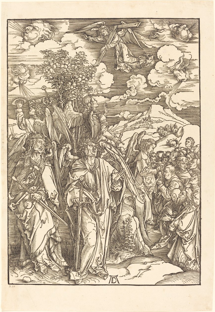 Les Quatre Anges tenant les vents - Albrecht Dürer