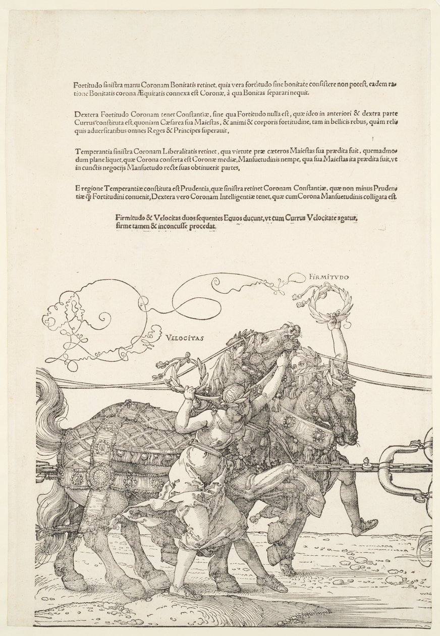 Le grand char triomphal : Velocitas et Firmitudo - Albrecht Dürer