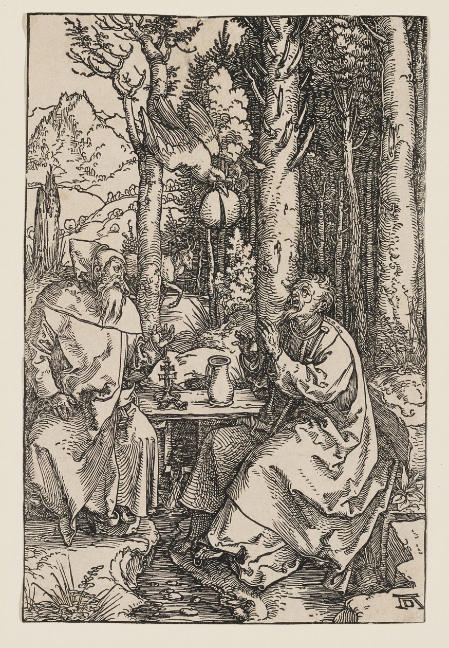 Les ermites saint Paul et saint Antoine - Albrecht Dürer