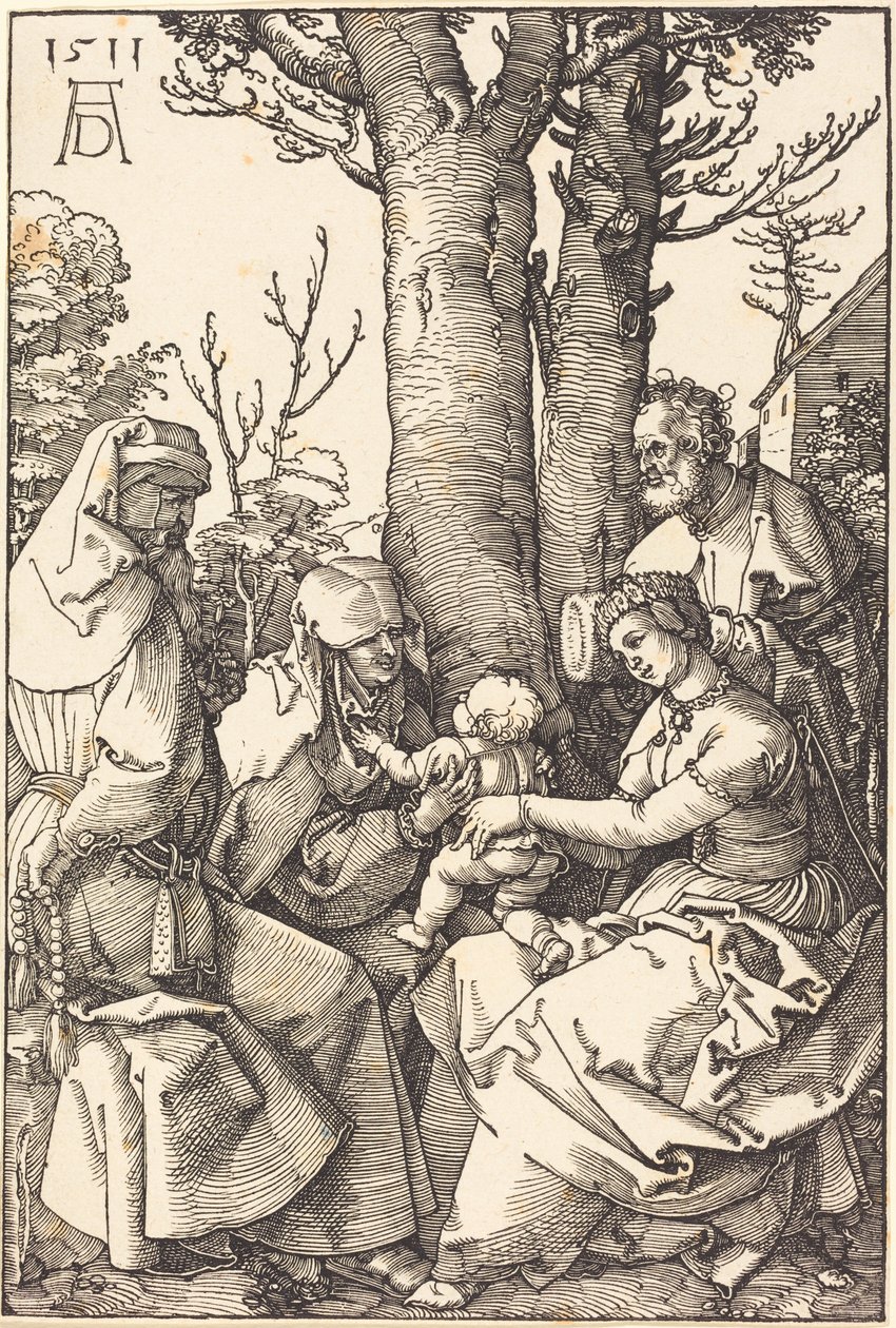 La Sainte Famille avec Joachim et Anne sous un arbre - Albrecht Dürer