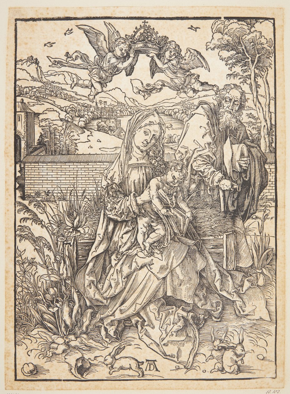 La Sainte Famille avec trois lièvres - Albrecht Dürer
