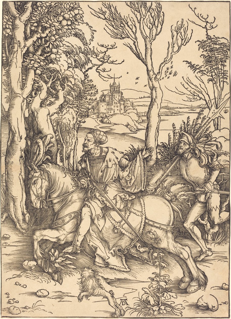Le Chevalier à Cheval et le Lansquenet - Albrecht Dürer