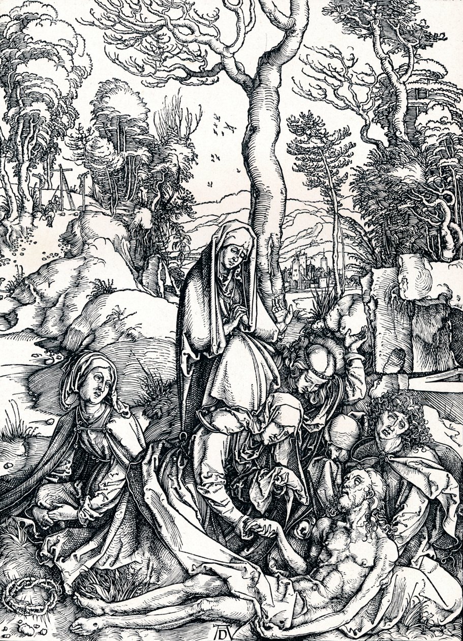 La lamentation pour le Christ, 1498, 1906 - Albrecht Dürer