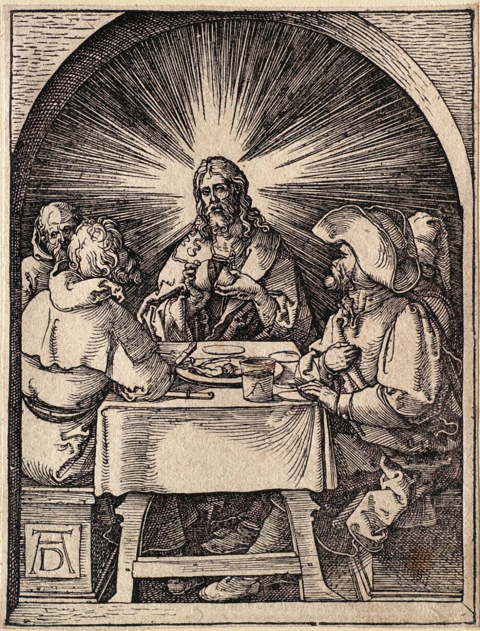 La Petite Passion : Le Christ à Emmaüs - Albrecht Dürer