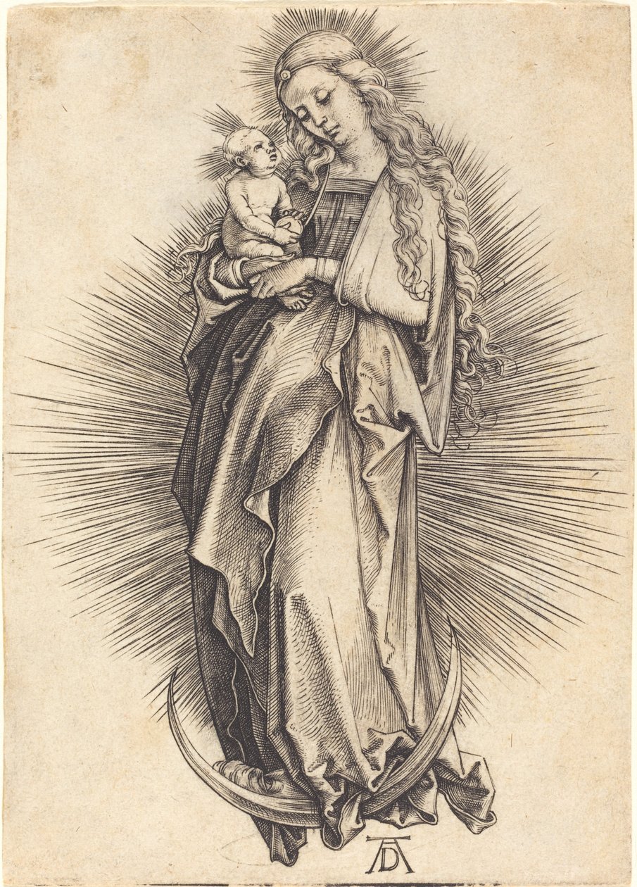 La Vierge sur le croissant - Albrecht Dürer