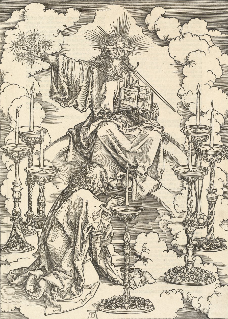 La Vision des sept chandeliers, 1498 - Albrecht Dürer
