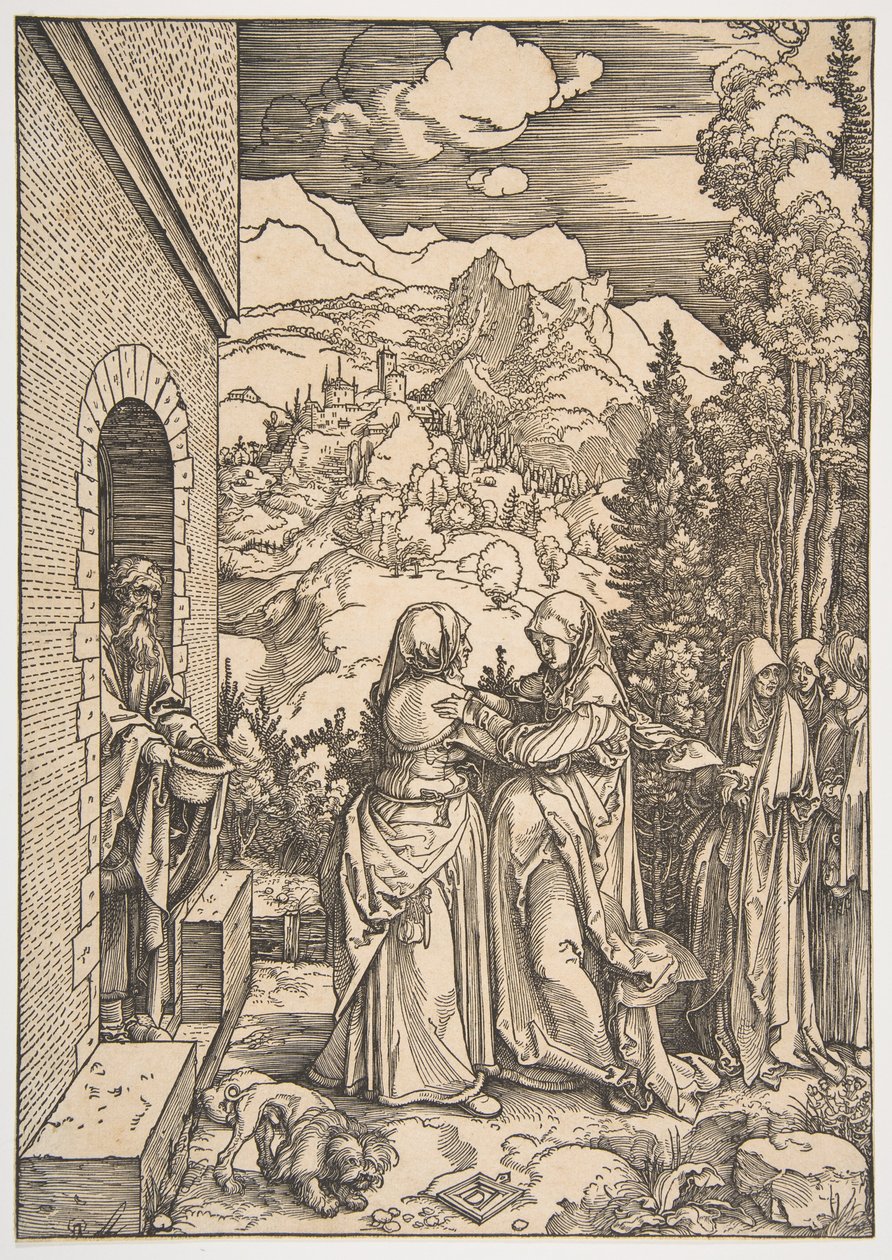 La Visitation, tirée de « La Vie de la Vierge » - Albrecht Dürer