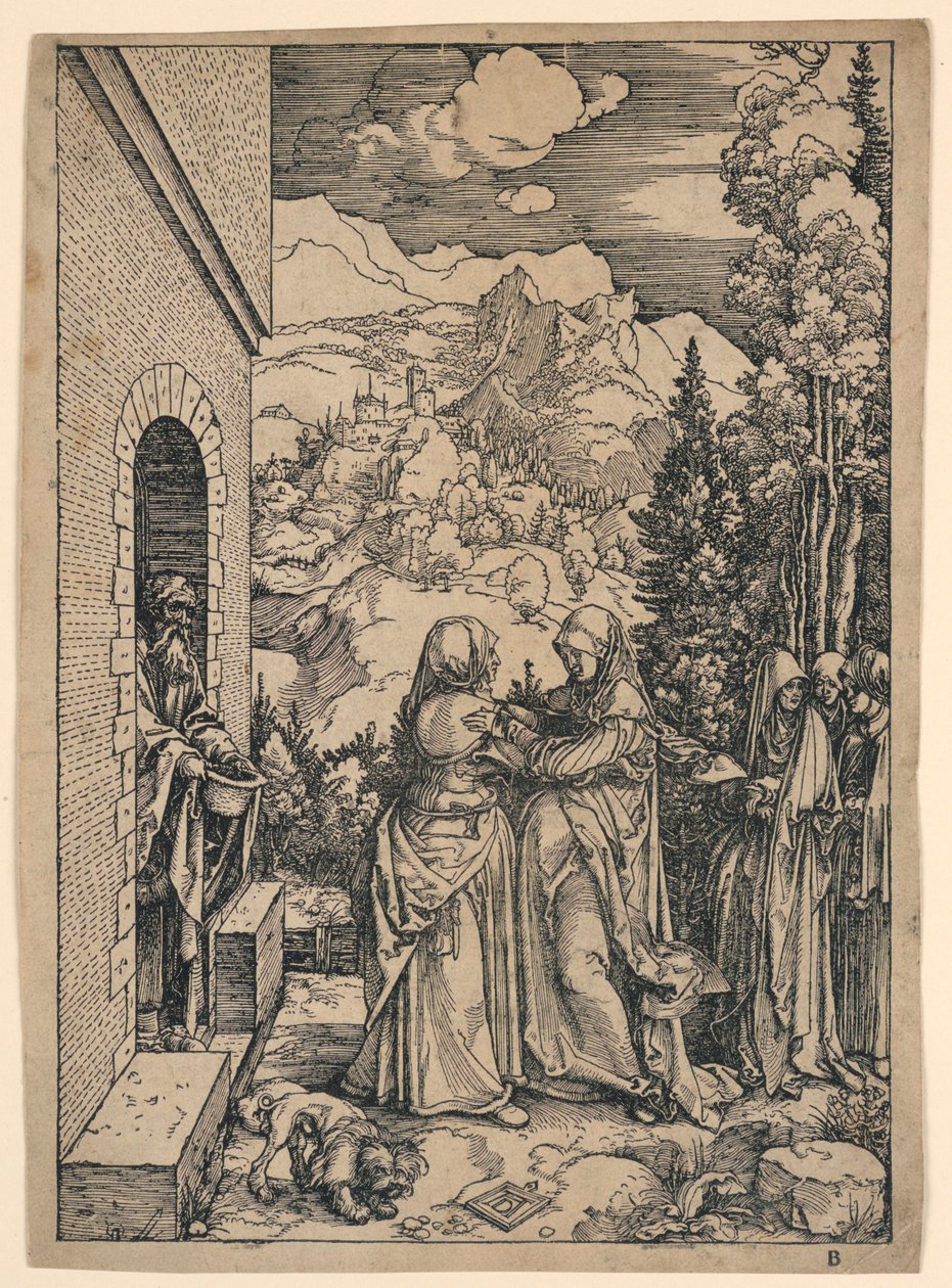 La Visitation, de "La Vie de la Vierge" - Albrecht Dürer