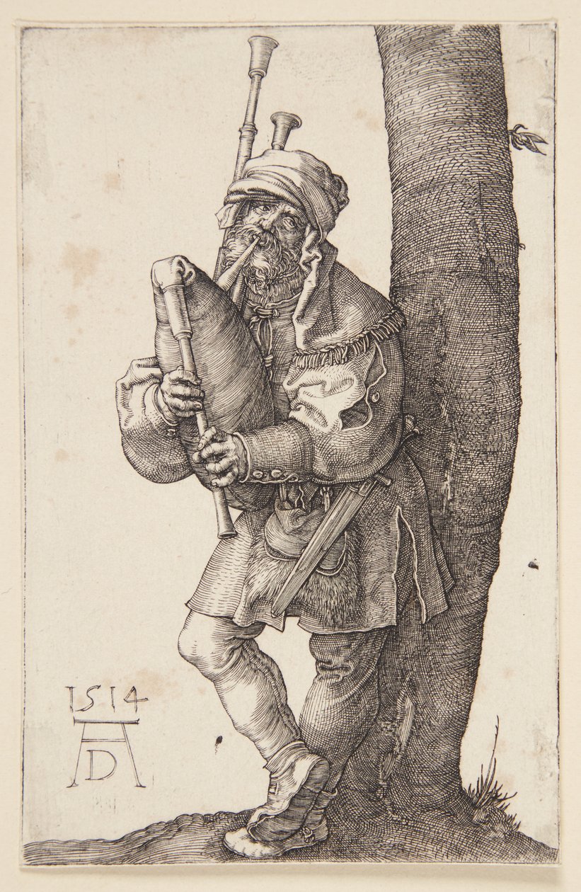 Le joueur de cornemuse - Albrecht Dürer