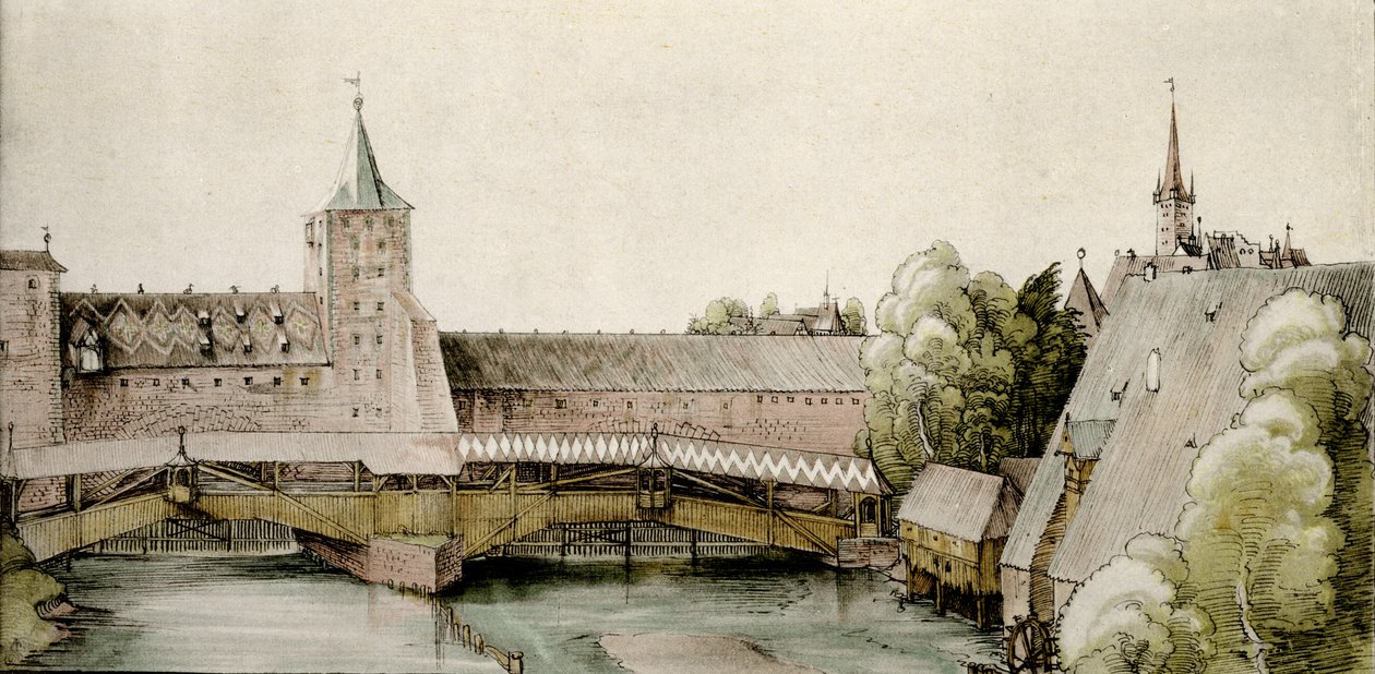 Le bassin de radoub à Hallertor à Nuremberg - Albrecht Dürer