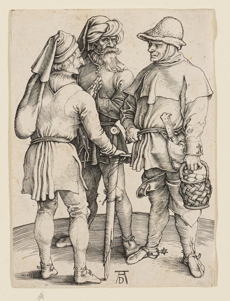 Trois paysans du marché - Albrecht Dürer