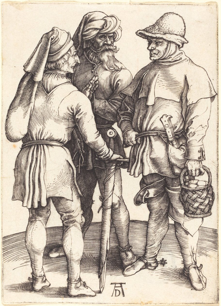 Trois Paysans en Conversation - Albrecht Dürer