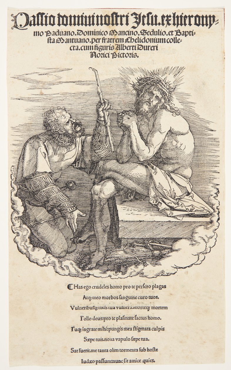 Page de titre : La Dérision du Christ - Albrecht Dürer
