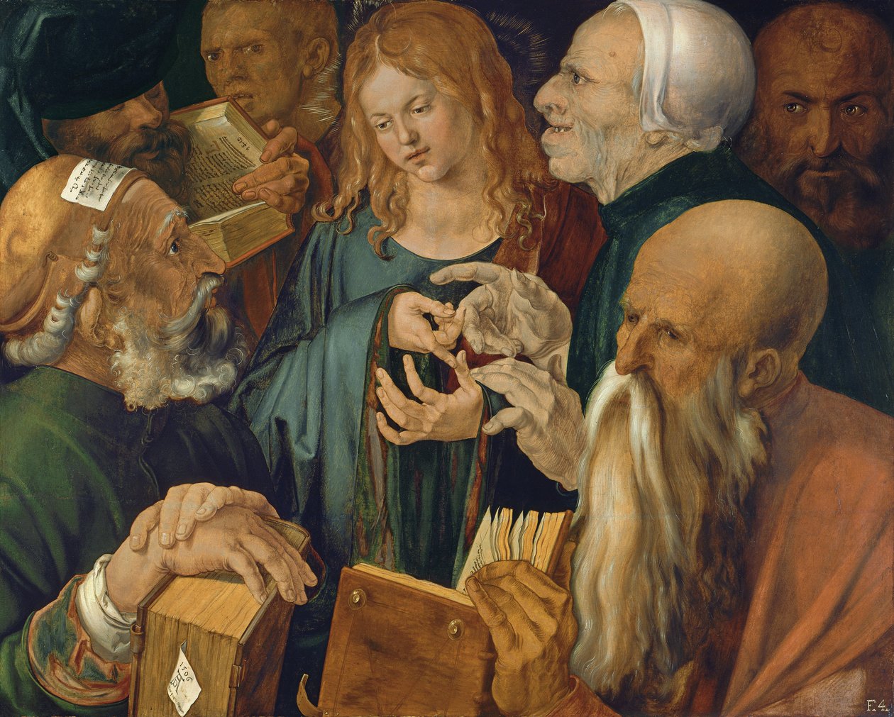 Jésus âgé de douze ans parmi les docteurs de la Loi - Albrecht Dürer
