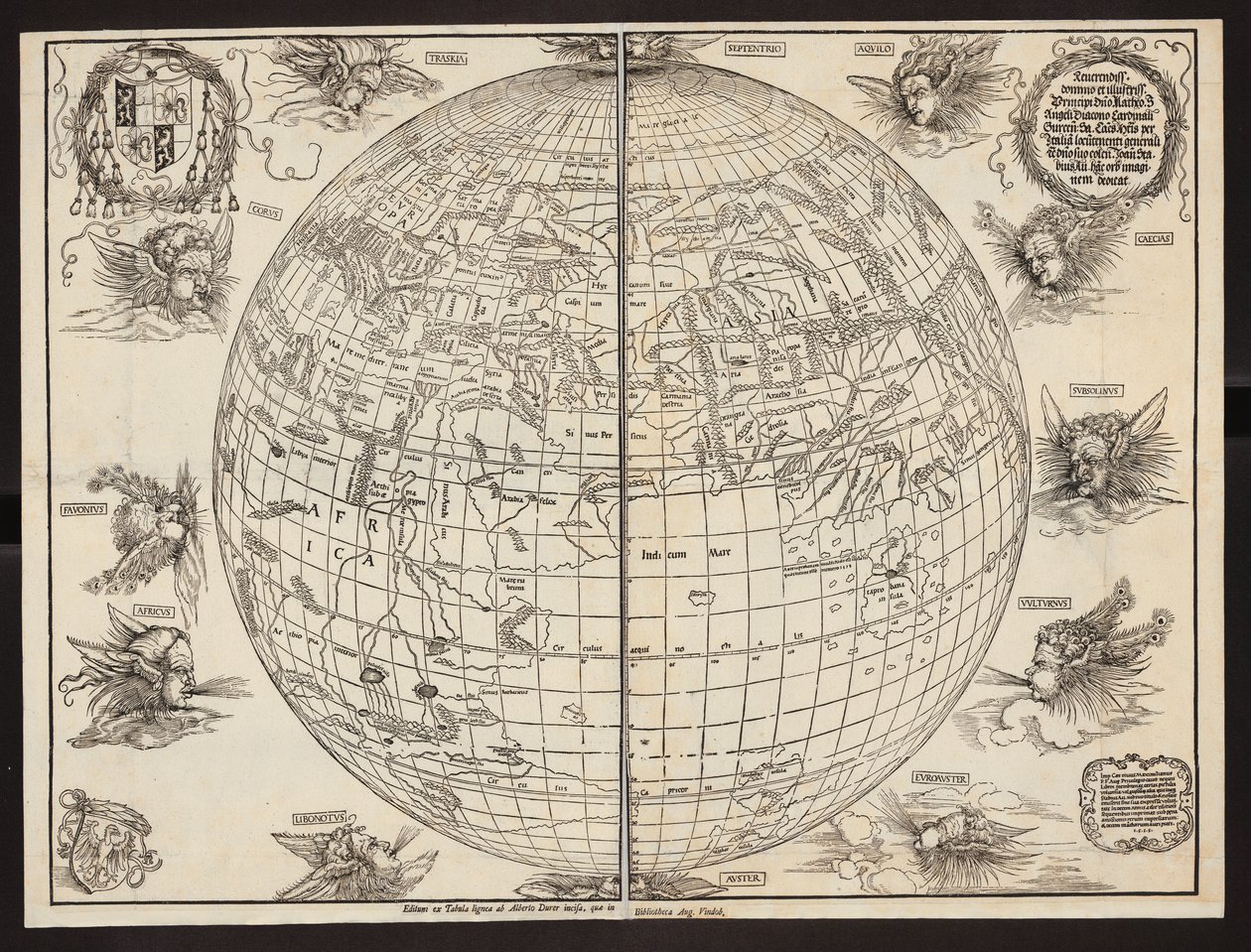 Carte du monde de Johannes Stabius - Albrecht Dürer