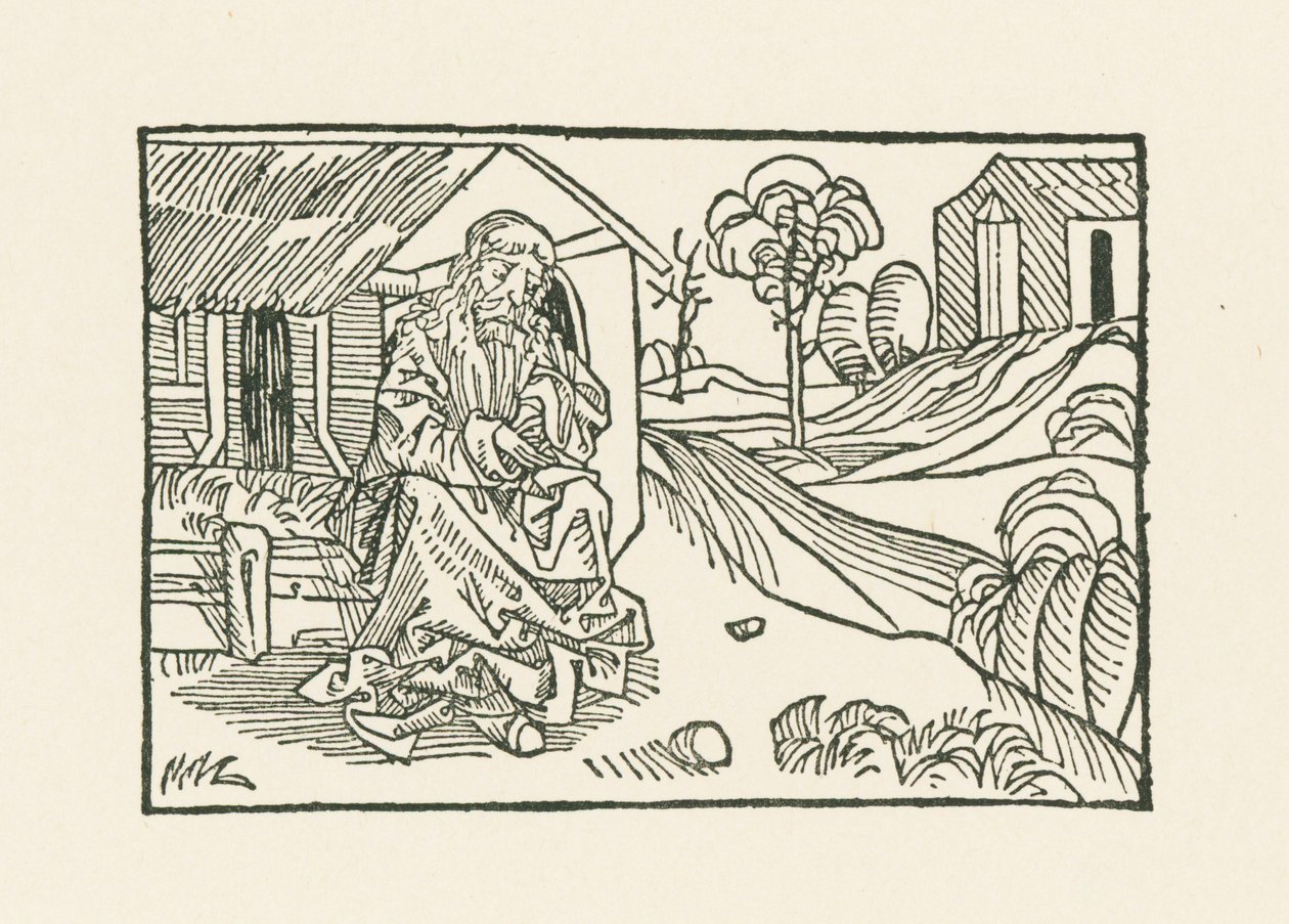 Frère Noël devant la cabane - Albrecht Dürer or Duerer