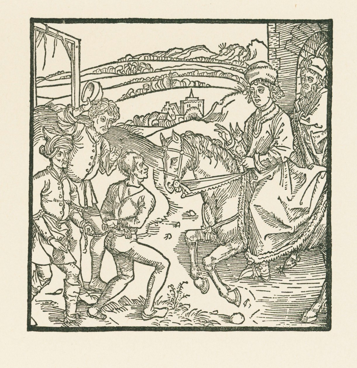 Catonet sauve un malfaiteur de la potence - Albrecht Dürer or Duerer