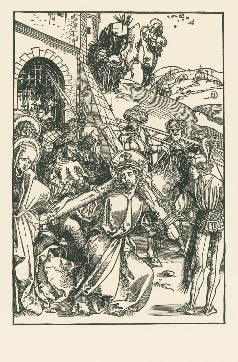 Le Christ portant la croix, vers 1500 (gravure sur bois) - Albrecht Dürer or Duerer